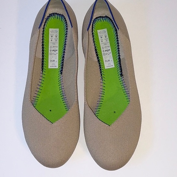 Rothy's Shoes - Rothy’s, Ecru, Size 10, The Daily Flat